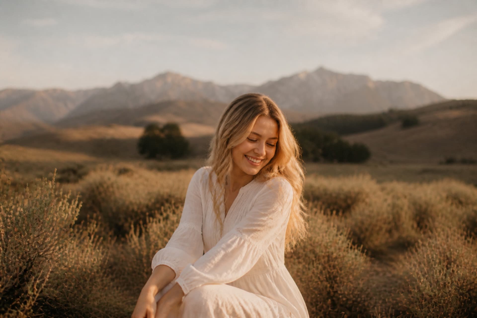 A lifestyle portrait session in Utah at golden hour